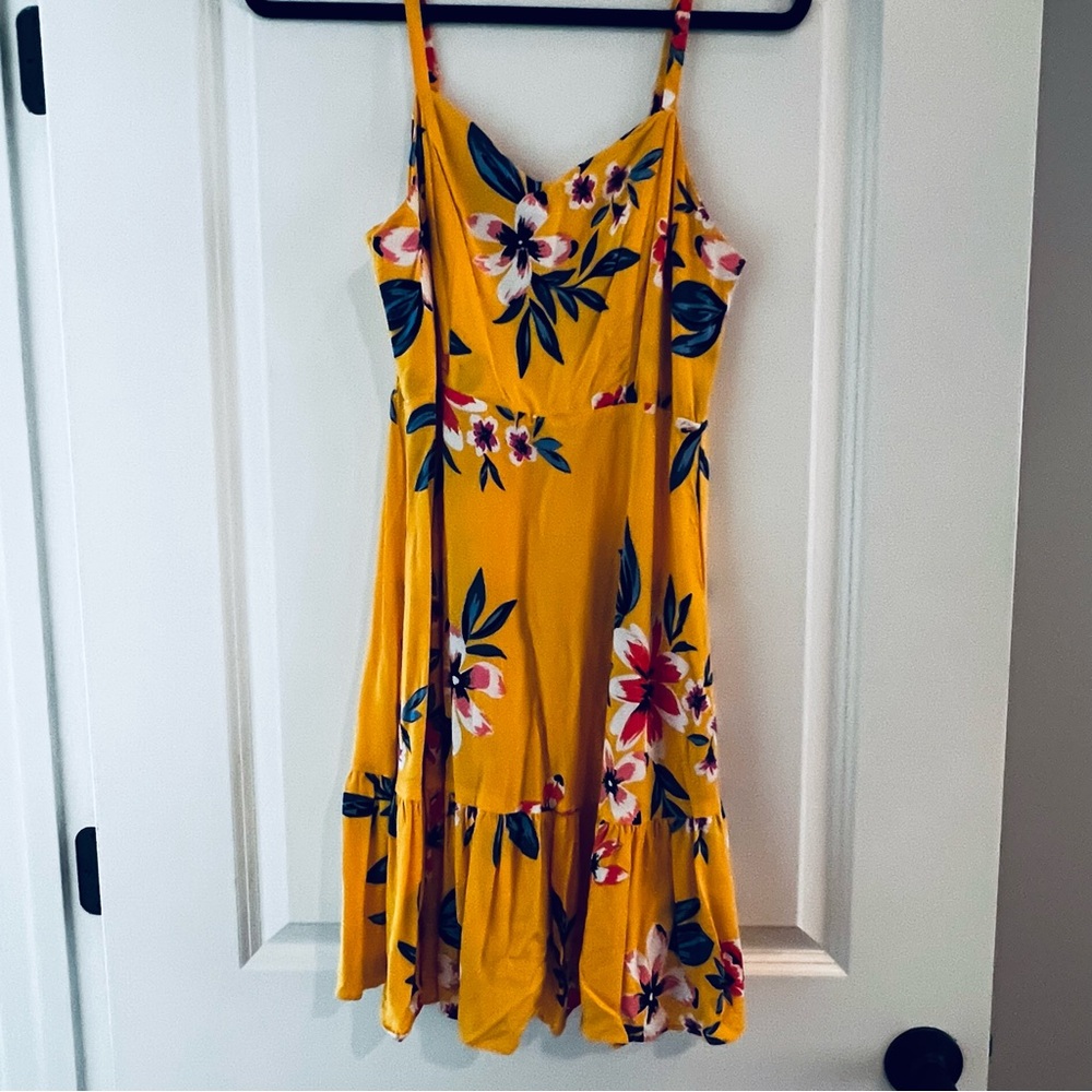 Old Navy Yellow Floral Sundress